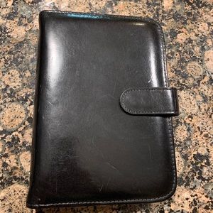 Like new Bosca leather planner black
